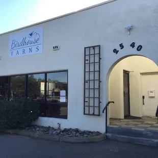 Outside of great yarn shop!