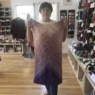 Fading Point by JoJi Locatelli and knitted by Kathy
