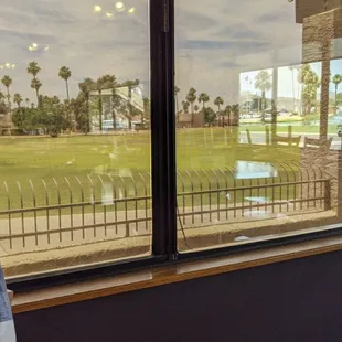 Right on the golf course