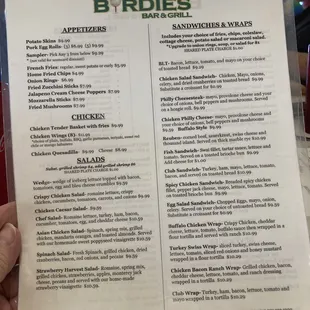 Menu 1 September 2923