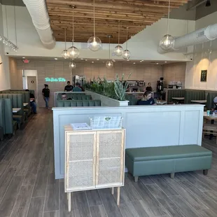 the interior of the restaurant