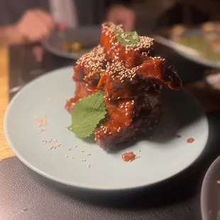 Sticky spicy ribs