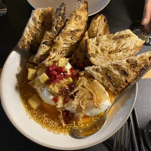 Sweet potato burrata