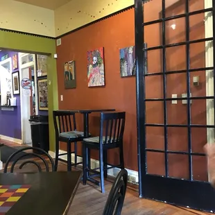 Great cafe. Awesome sandwiches. Huge menu of coffees, smoothies and teas. Beautiful old home converted into a welcoming cafe.