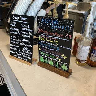 Seasonal menu items 12/7/23