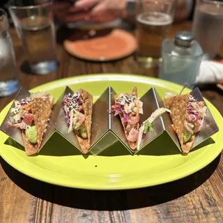 Spicy Tuna Wonton Tacos