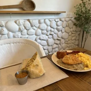 Breakfast burrito and the Fathers Day special