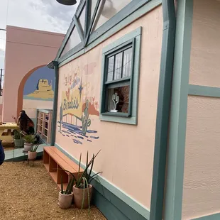 Outside