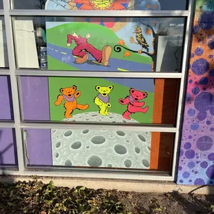 Bears on Moon Mural