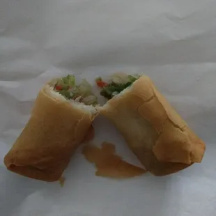 Vegetable egg roll.