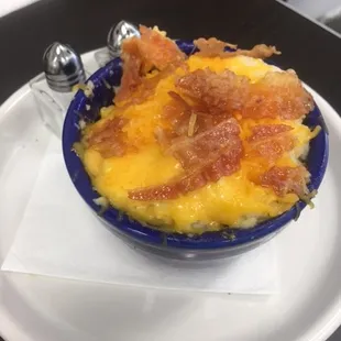What is better than cheese grits and bacon?  My son&apos;s favorite!