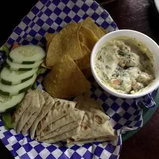 Artichoke Dip and Veggie Plate