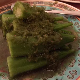 Okra with Sichuan Pepper Sauce