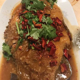 Braised Whole Fish in Chili Sauce