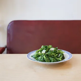 Snow Pea Shoots w/ Garlic