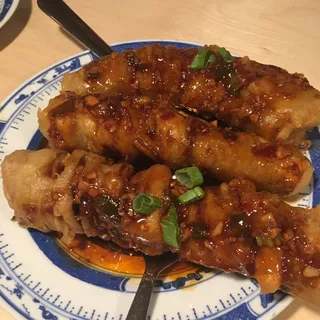Fried Eggplant Accordions