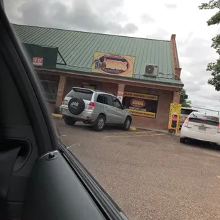 a view of a parking lot