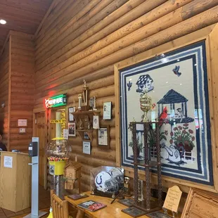 Fun decor in dining room