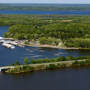 Drone view of our beautiful marina