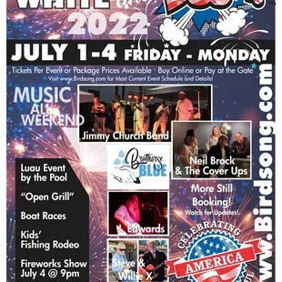 Kentucky Lake Fireworks display and live music!