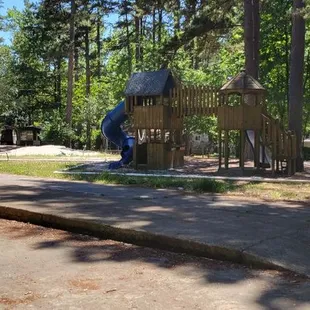 Cabin rentals and playground