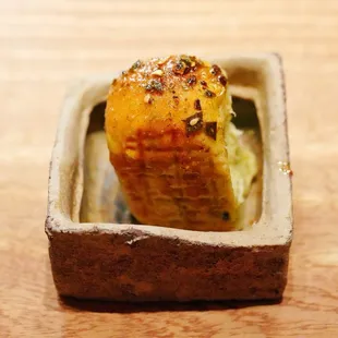 sea lettuce parker house roll｜smoked fish &amp; kelp