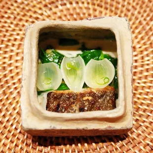ember-roasted BLACK COD｜sunflower seed milk