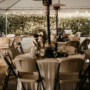 The covered patio where we had the reception.