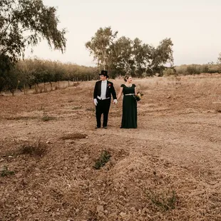 An empty field just to the left of the ceremony area.