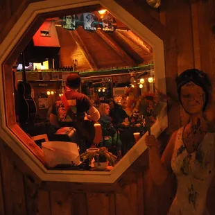 Looking into the music room of The Birdsview Brewery from the Beer Garden.