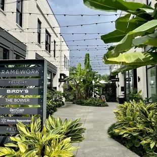 Outside entrance to the restaurant