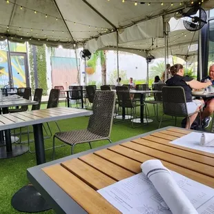 outside, sushi and sashimi