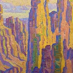 Hour of Splendor (detail) by Birger Sandzén