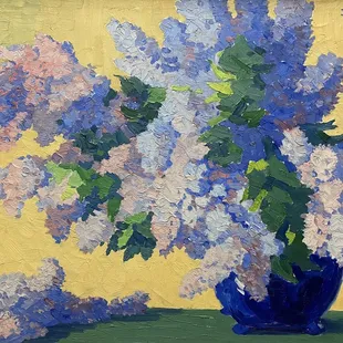 Lilacs by Birger Sandzén
