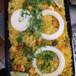 Paneer veg biryani