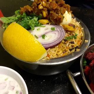 Hyderabadi Egg Dum Biryani