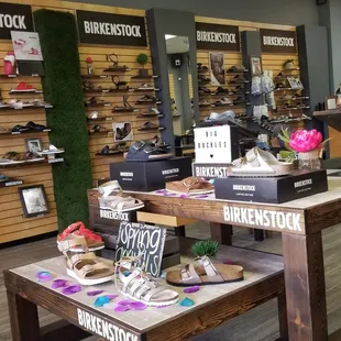 Our store's limited edition Birkenstock section!