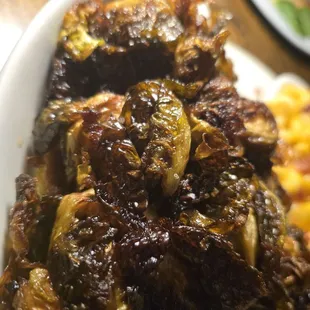 Brussel sprouts - family style.  Very good, but not everyone likes sprouts.