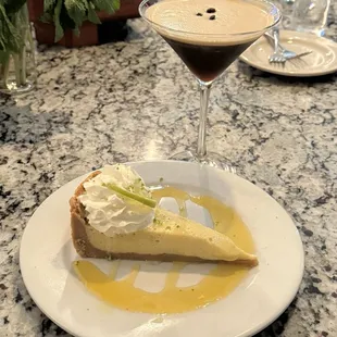 Key lime pie and espresso martini