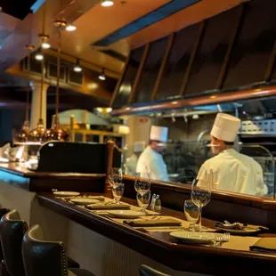 A view of the chef's hard at work