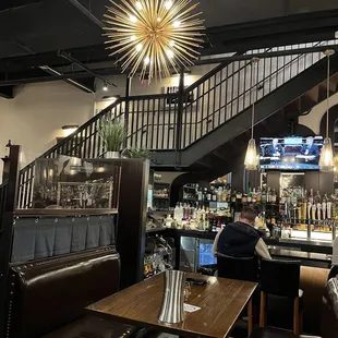 a man sitting at a bar