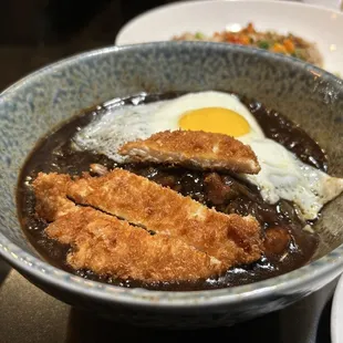 Black bean noodle with Tonkatsu