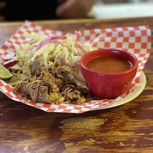 a plate of food