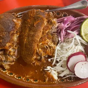 a plate of food