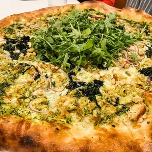Green Goddess pizza