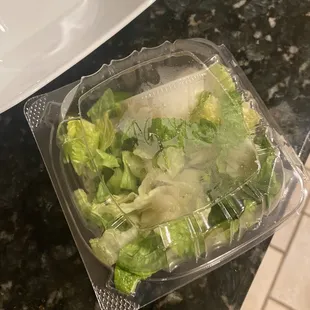 NO CROUTONS IN CEASAR - worst pick up ever!