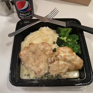 Fantastic Chicken Piccata Meal togo !!!