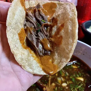 Goat Taco with in-house salsa