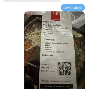 Receipt and complaint