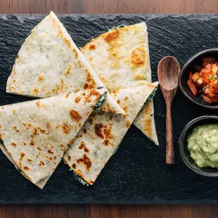 quesadillas with guacamole